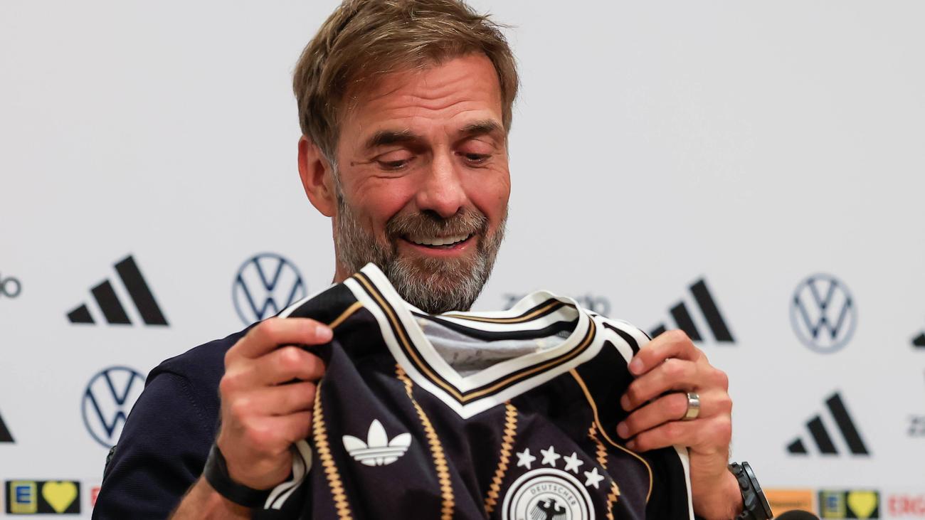 DFB-Trikot von Adidas: Nationalelf trägt bei <i>Klopp</i>-Debüt letztes Adidas-Trikot