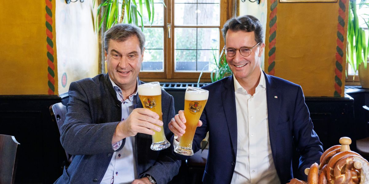 (S+) Meinung: Markus Söder gegen Hendrik Wüst: Wer die <i>Olympia</i>-Bewerbung gewinnt, kann Kanzler...