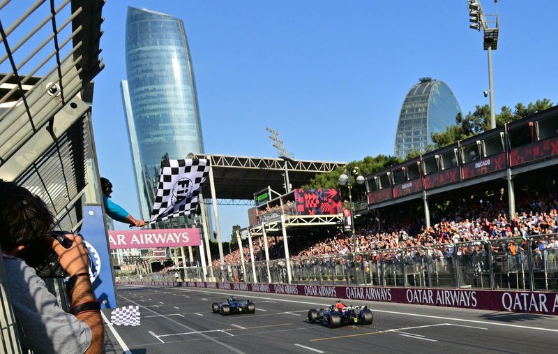 Motor racing-Russell wins <i>Azerbaijan</i> GP to cut Antonelli's title lead