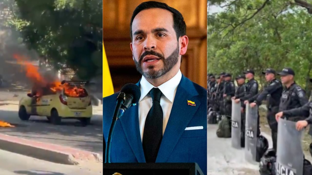 El <i>presidente</i> Abelardo De La Espriella, con pistola al cinto, patrulló Santa Marta, con Policía y...